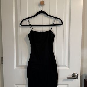 Windsor Black Mini Dress with Spaghetti Straps